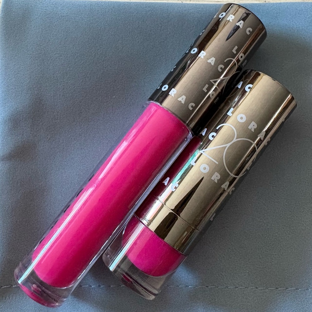 Lorac Alter Ego Lipstick and Lip Gloss Duo in Hot Shot